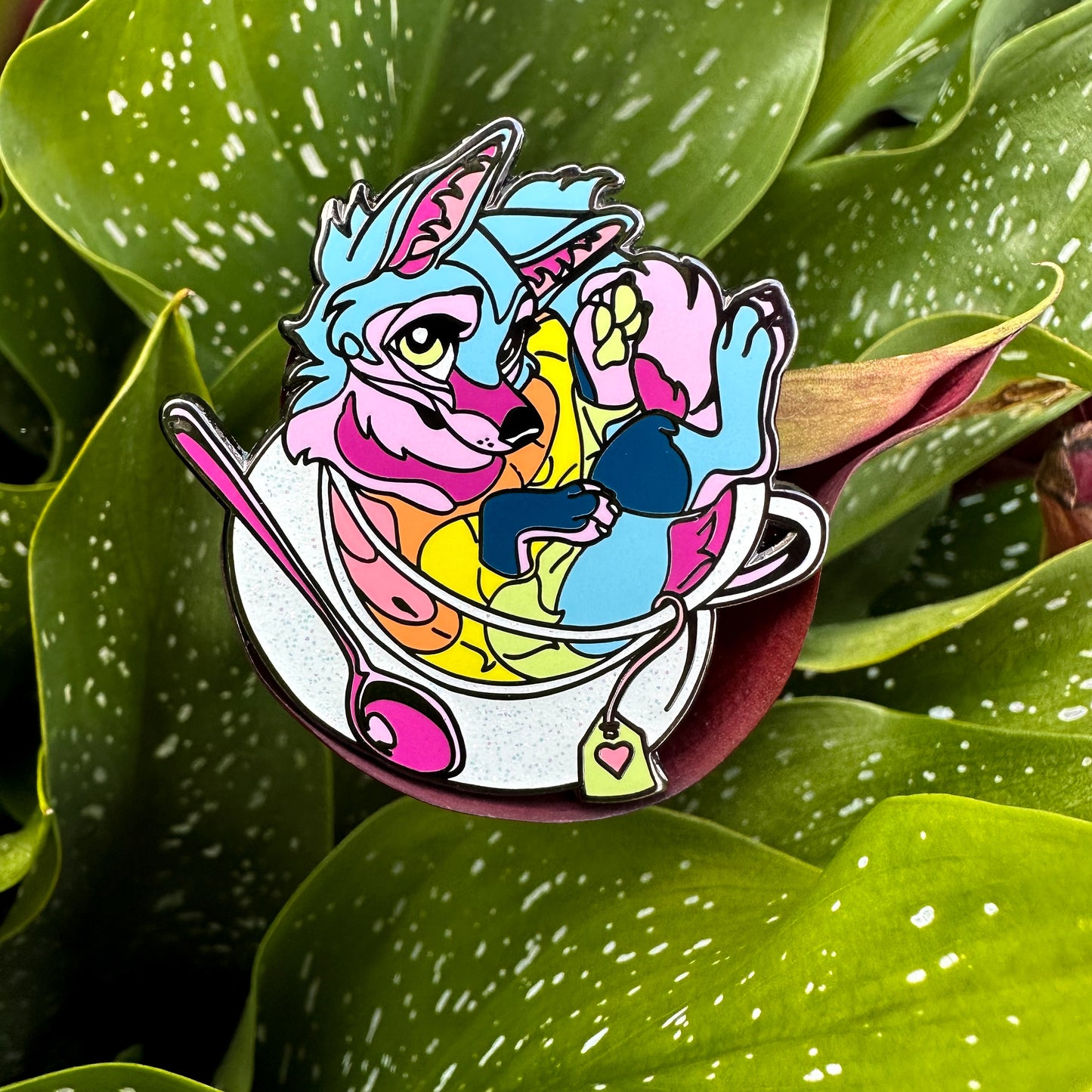 LGBTea Peri (Fursona Pins)